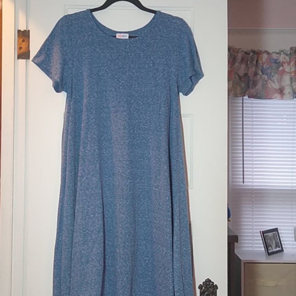 Carly beautiful Heathered blue